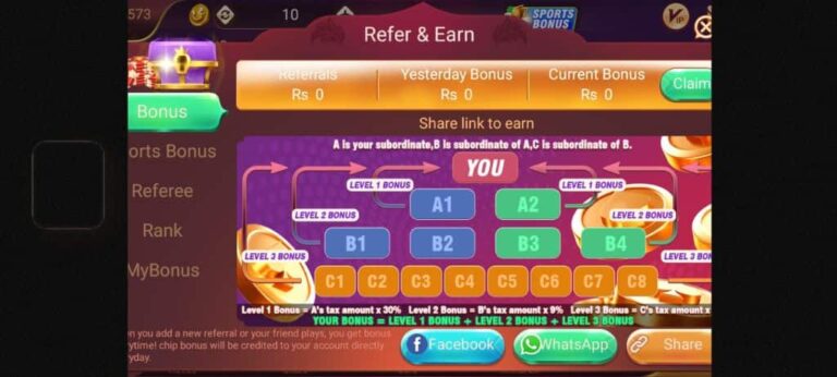 Teen Patti Gold Refer and Earn